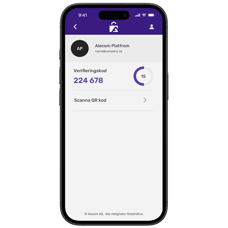 Alecom Authenticator app