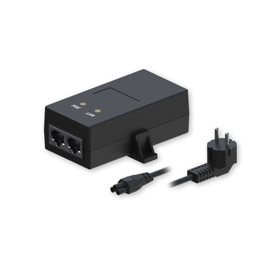 Enkelport 10/100 Mbps passiv PoE-injektor 19 W