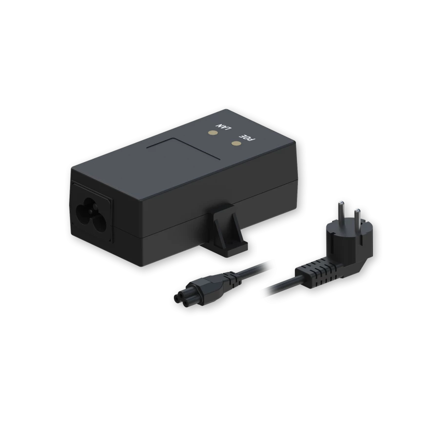 Enkelport 10/100 Mbps passiv PoE-injektor 19 W