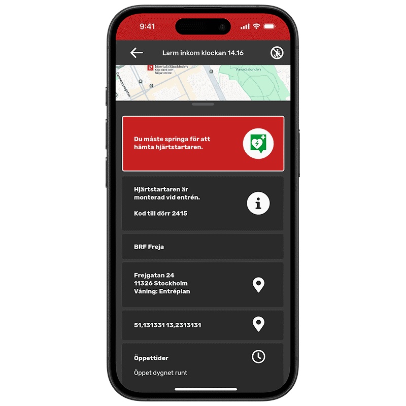 Alecom Först På Plats - Info om hjärtstartare