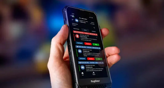 RugGear smartphones och Alecom 112 appen