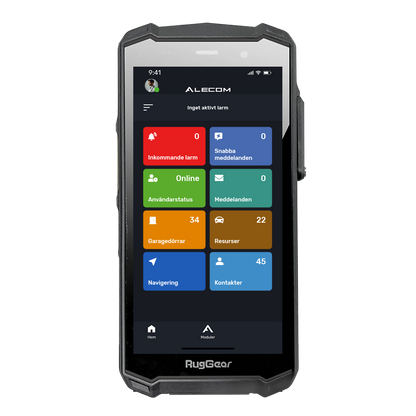 RugGear RG540 med Alecom 112 app